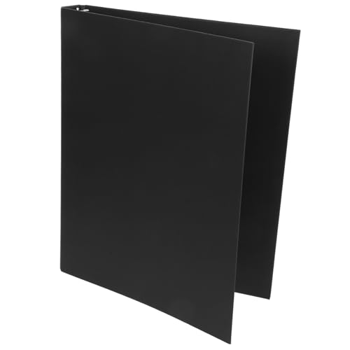 TEHAUX Loseblatt-bucheinband A4-ringbuch Mit 4 Ringen Binder Notizbuchhülle Loseblatt-notizbuchhülle Notizbuchhüllen Planerordner Blindabdeckung Binder-notizbuch-cover Black Kraftpapier von TEHAUX