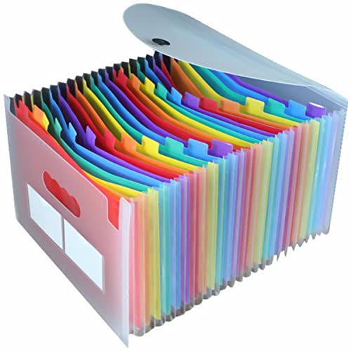 TEHAUX Ordner "dateien Erweitern" 24 Taschen A4 Rainbow Accordion File Organizer Für Office von TEHAUX