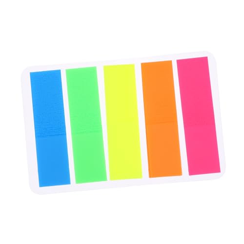 TEHAUX Portable Sticky Tabs Multifunktionale Haftnotizen Für Bücher Haushaltsseitenmarker Selbstklebende Indexmarker Verschiedenen Farben Für Schule Und Büro von TEHAUX