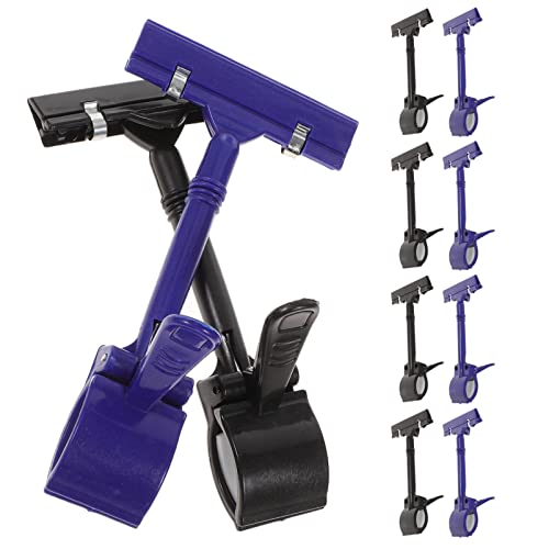 TEHAUX Preisetikettenhalter Clips Für Werbung Preisschild Display Sign Holder Für Einzelhandel Und Geschäfte 5 + 5 von TEHAUX