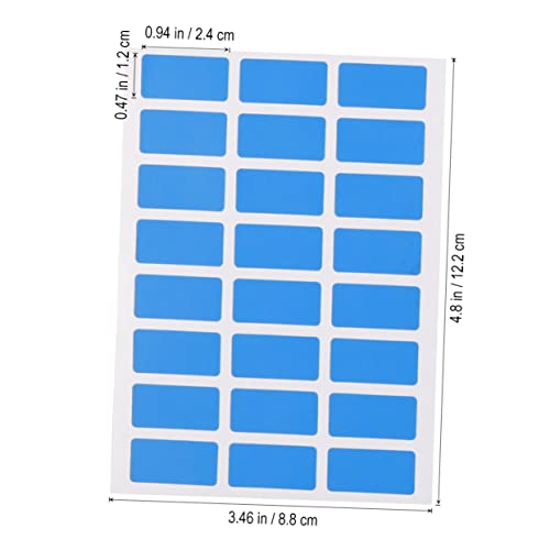 TEHAUX Rechteckige Farbkodierungsaufkleber Selbstklebende Namensschilder Für Organisation Und Beschriftung von TEHAUX