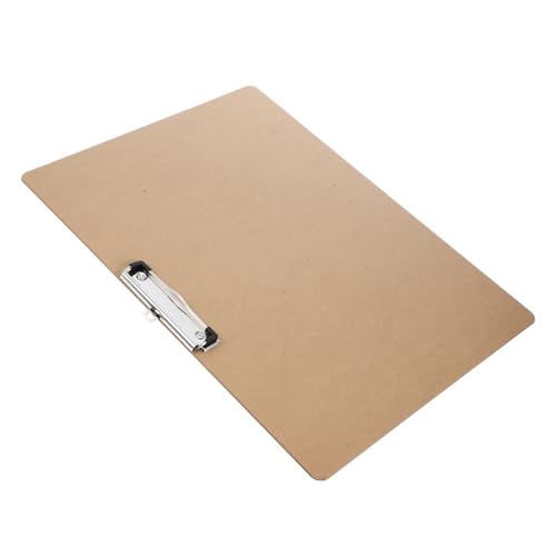 TEHAUX Schreibtafel Aus Sperrholz Büro-klemmbrett Board-clip-ordner Zwischenablageordner Schreiben Von Support-boards Dokumentenorganisator Office-dateiordner Dokumentenklammer Mdf Khaki von TEHAUX