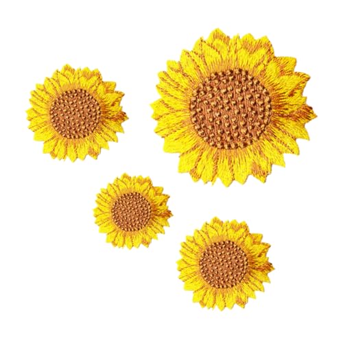 TEHAUX Sonnenblumen Design Stickerei Applikationen Nähetiketten DIY Kleidung Zubehör Für Kinderbekleidung Und Bastelprojekte von TEHAUX