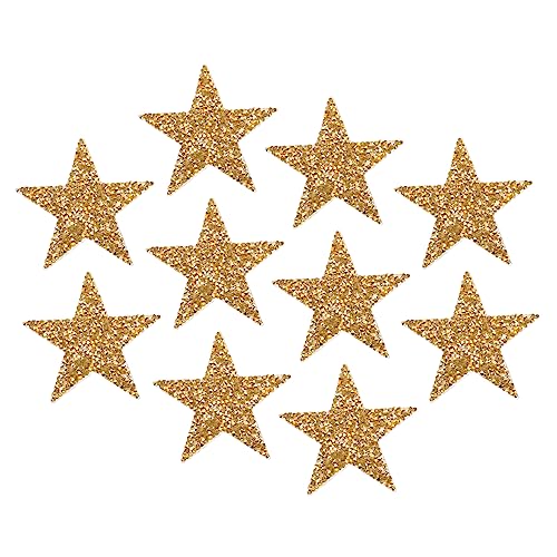 TEHAUX Strassstern Patches Glitzernde Fünfzackige Sterne Aufbügelbare Applikationen Für DIY Kleidung Taschen Und Schuhe Rhinestone Pentagramm Patches von TEHAUX