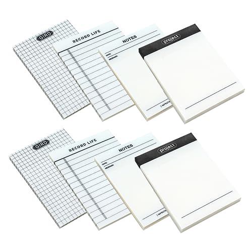 TEHAUX Transparente Notizaufkleber Vielseitige Haftnotizen Für Schule Und Büro Pro Block Praktische Memo Pads Zur Organisation Und Markierung von TEHAUX