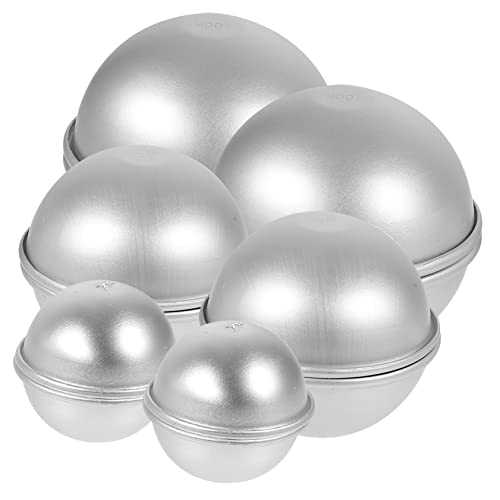 TEMPNAP 12st Form Für Badesalzkugeln Seife Ball Golf-eiswürfelform Duschdampfer Glasiert Schaum Flüssig Halbkugelpfanne Formen Für Eisblöcke Zahnpastaspender Zinn Silver Aluminiumlegierung von TEMPNAP