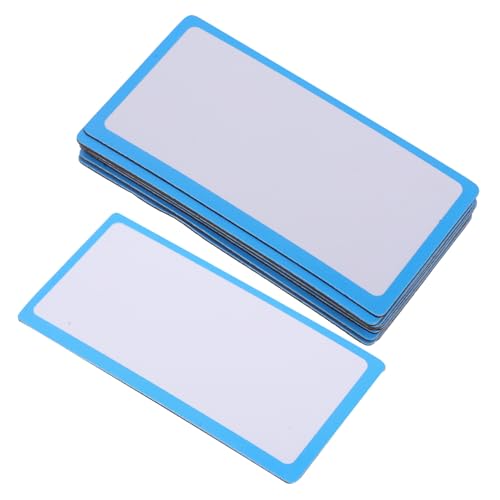 TEMPNAP 12st Magnetische Blanko-etiketten Magnetische Tags Löschbare Etikettenaufkleber Leere Tag-aufkleber Lochfreier Handtuchhalter Löschbare Tags Magnet-tags Blue Weich Magnetisch von TEMPNAP