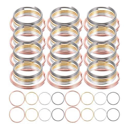 TEMPNAP 170Pcs Zubehör für Schlüsselanhänger Schlüsselring Zubehör Metall Schlüsselring DIY Schlüsselring kleine geteilte Schlüsselringe geteilter Schlüsselring Schlüsselketten Eisen von TEMPNAP