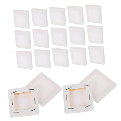 TEMPNAP 20pcs Rahmen Für Ölgemälde Keilrahmen Für Kunst Kleine Malleinwand Kleine Leinwände Malleinwand Für Leinwände Bemalen Zeichenbretter Basteln Fotoleinwand Weiß Segeltuch von TEMPNAP