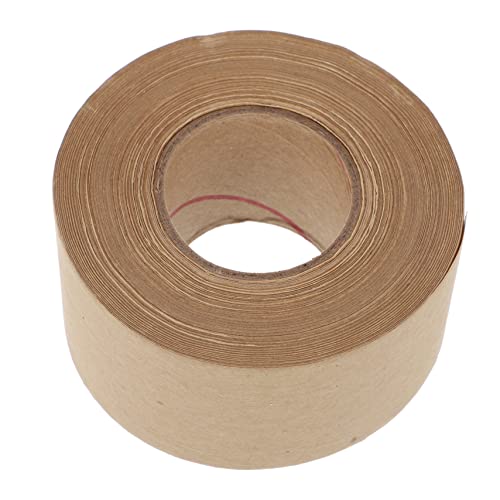 TEMPNAP 3 Pcs Klebeband aus Kraftpapier Spender Aufkleber Butyl schälen gummiert Post- verpackungsmaterial packing tape paketband Schutzklebeband wasseraktiviertes Klebeband Kraftdichtband von TEMPNAP