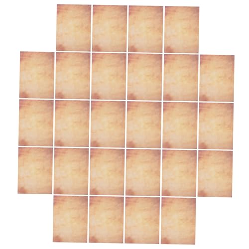 TEMPNAP 50Pcs Vintage-Briefkopfpapier Pergamentpapier briefumschläge vintage klassisches Papier dekoratives Druckerpapier antikes Briefpapier Kunstpapier Druckerpapier für Einladung Brown von TEMPNAP