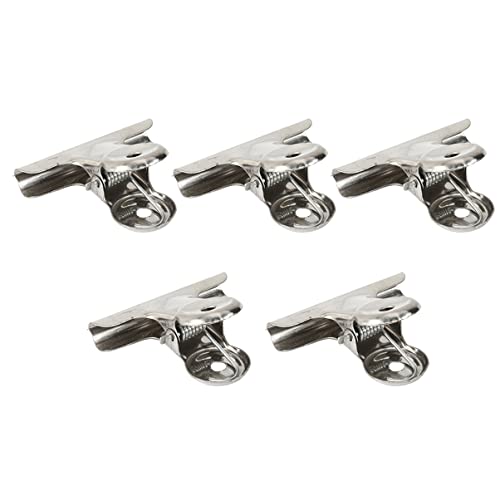 TEMPNAP 5Pcs Clip Sketch Clamps Office Supplies Geburtstag Metalldatei Binder Arts Supplies Gouache Clamps Edelstahl Silber von TEMPNAP