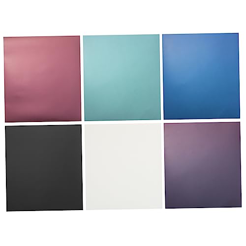 TEMPNAP 6 Blätter Sublimationsfolie Übertragungspapier rotes Vinyl Holographischer Vinyl Glitzer-Vinyl Vinyl erhitzen Kleidung Wärmeübertragung nützliche Wärmeübertragungsfolie Membran Pu von TEMPNAP