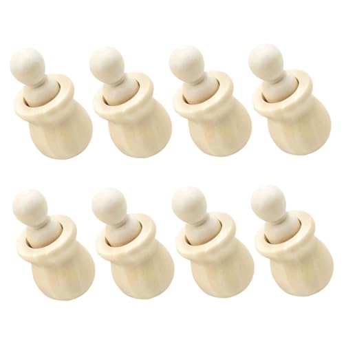 TEMPNAP 8er Set DIY Holzstiftpuppen Unbemalte Holzfiguren Holzstiftmenschen Mit Holzsockel Zum Basteln Schachfiguren Tortenaufsätze TEMPNAP 8er Set DIY Holzstiftpuppen Unbemalte Holzfiguren Holzstiftmenschen Mit Holzsockel Zum Basteln Schachfiguren Tortenaufsätze von TEMPNAP