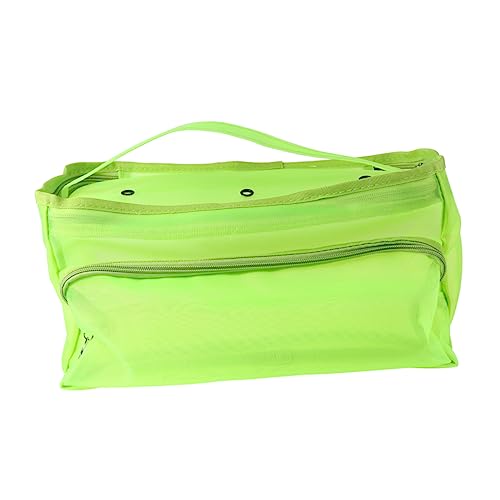 TEMPNAP Aufbewahrungstaschen aus Wolle tote bag organizer platzsparend Wollfaden Aufbewahrungstasche Gewebte Tragetasche Gebrauchstasche Netz Behälter für Wollleinen Mesh-Tasche Green von TEMPNAP