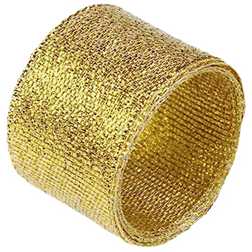 TEMPNAP Gold Glitzerband Metallic Gold Geschenkband Für Geschenkverpackung Yards Ideales Band Für Luftballons Bastelprojekte Und Dekorationen Bei Hochzeiten Und Partys von TEMPNAP