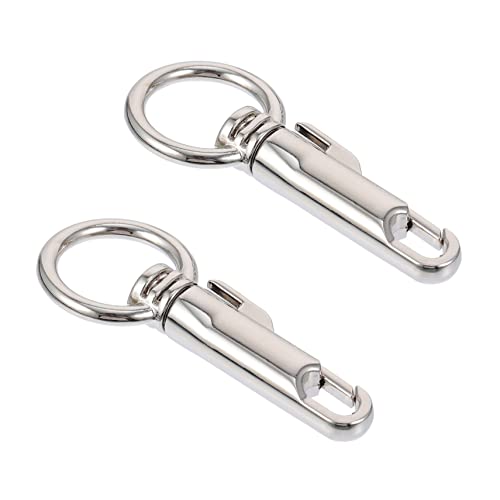 TEMPNAP Metall Schlüsselanhänger Mit Schnapphaken Kettenhandtaschenschnallen DIY Claw Clasps Für Handtaschen Und Geldbörsen Weiße Ausführung von TEMPNAP