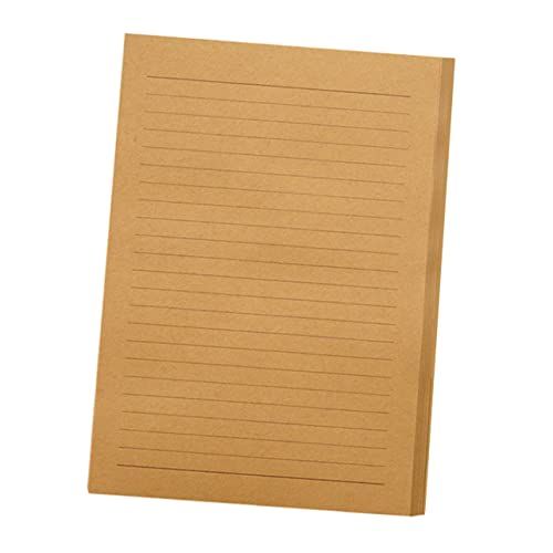 TEMPNAP Retro Briefpapier Kraftpapier Tiefem Einseitig Liniert Für Nostalgisches Schreiben Für Briefe Und Notizen Vintage Schreibpapier von TEMPNAP