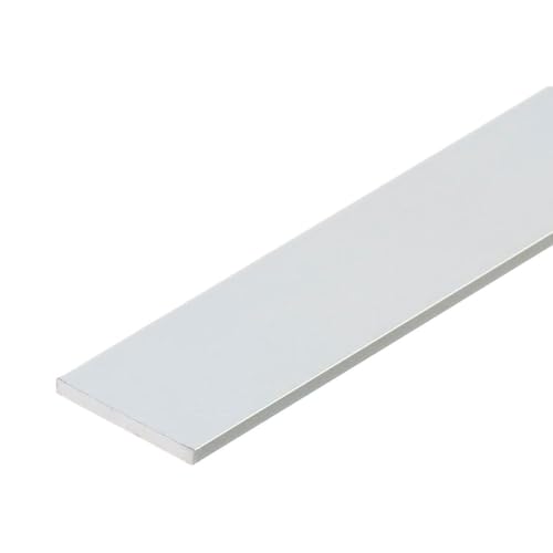 TENDAGGIMANIA Flachprofil aus Aluminium Weiss -Länge 160CM- Höhe 4CM - Dicke 2MM- Aluminium Platte für Raffrollos, Flächenvorhänge, Ideal für vielfältige Anwendungen von TENDAGGIMANIA