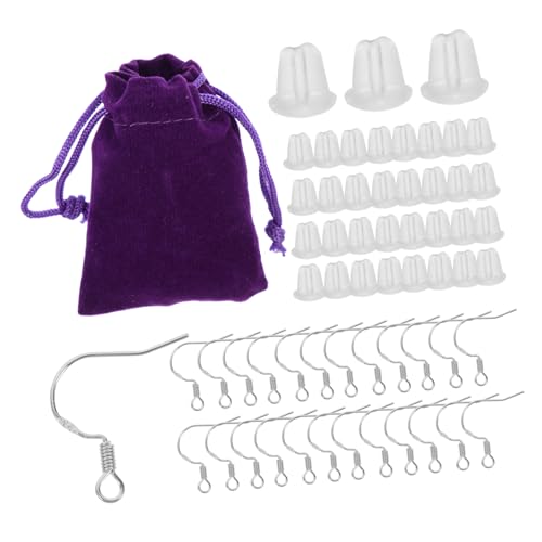 TENDYCOCO 1 Satz Ohrstöpsel-ohrhaken-set Ohrhaken Selber Machen Diy Liefert Set Zur Herstellung Von Ohrringen Angelhaken Für Ohrhaken Ohrringteile Diy-ohrring-ergebnisse Kupfer Violett von TENDYCOCO