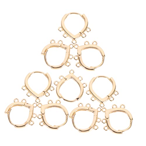 TENDYCOCO 10St Ohrhaken Set zur Herstellung von Ohrringen Ohrring-DIY-Versorgung Ohrringe Zubehör Ohrringhaken DIY Ohrringzubehör Schmuckzubehör DIY Zubehör für Ohrschmuck Metall Golden von TENDYCOCO