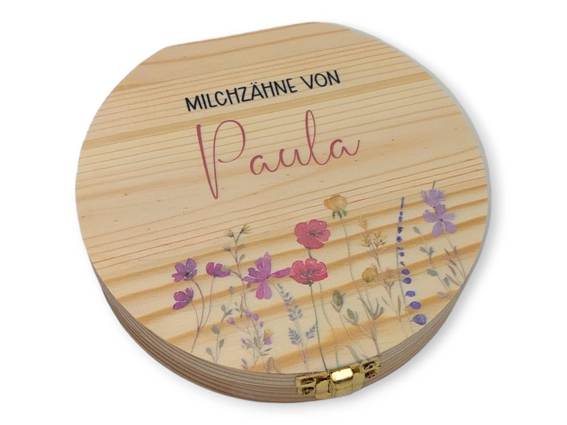 Milchzahndose Personalisiert "Blumen"/Milchzahnbox Aus Holz von TENII