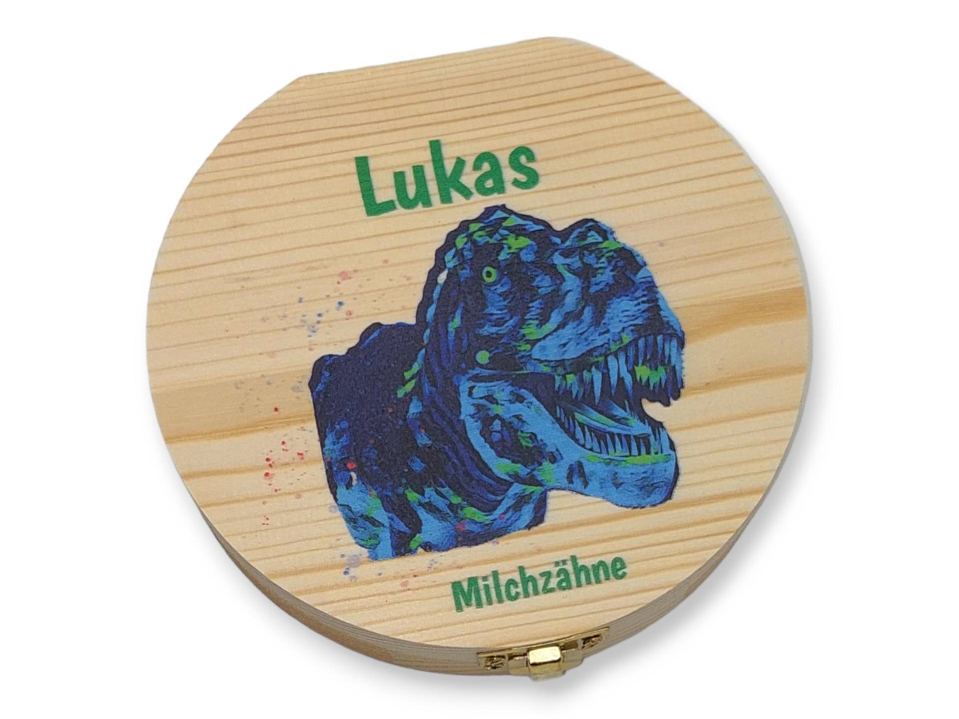 Milchzahndose Personalisiert "Dino"/Milchzahnbox Aus Holz von TENII