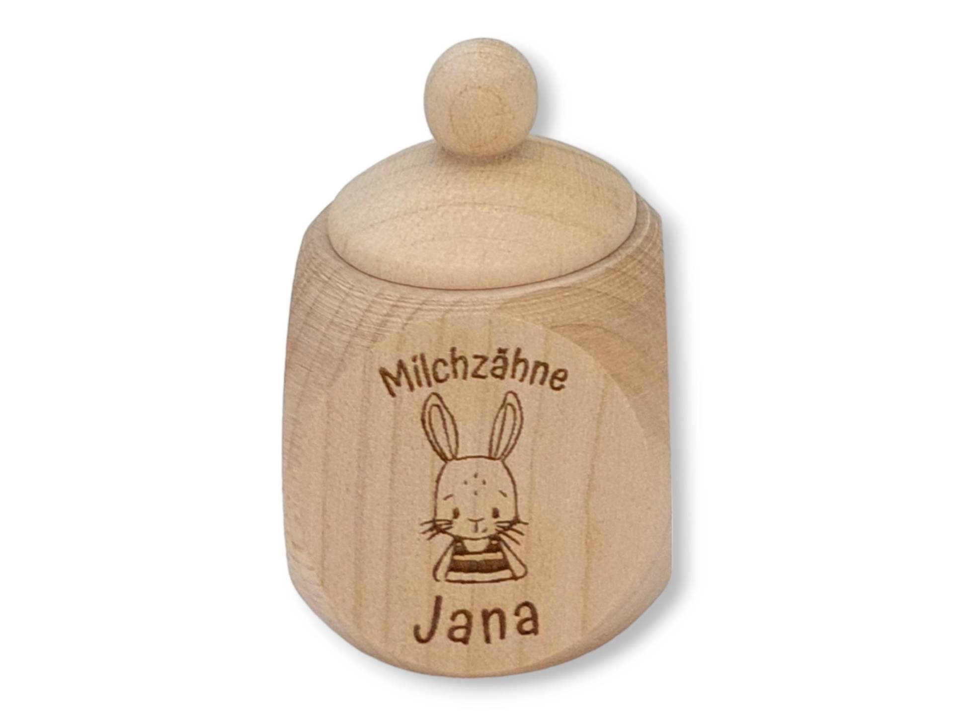 Milchzahndose Personalisiert "Hase"/Milchzahnbox Aus Holz von TENII