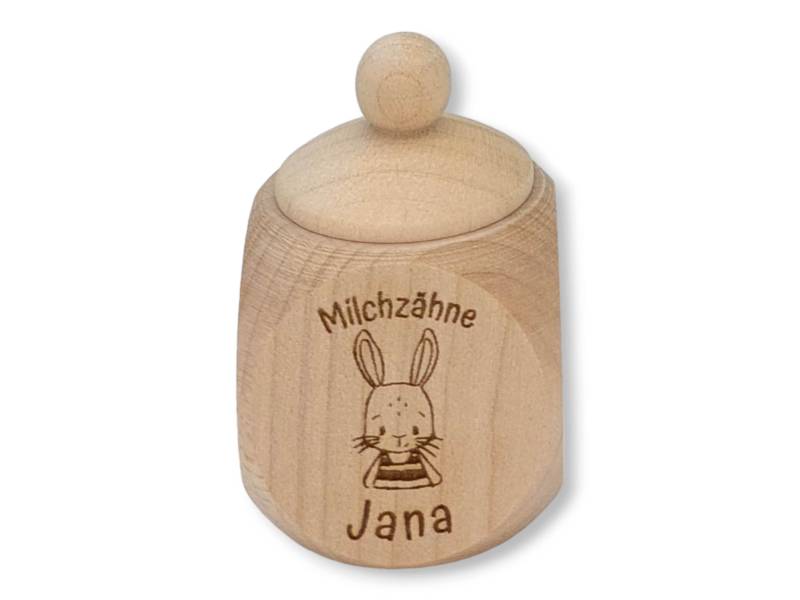 Milchzahndose Personalisiert "Hase"/Milchzahnbox Aus Holz von TENII