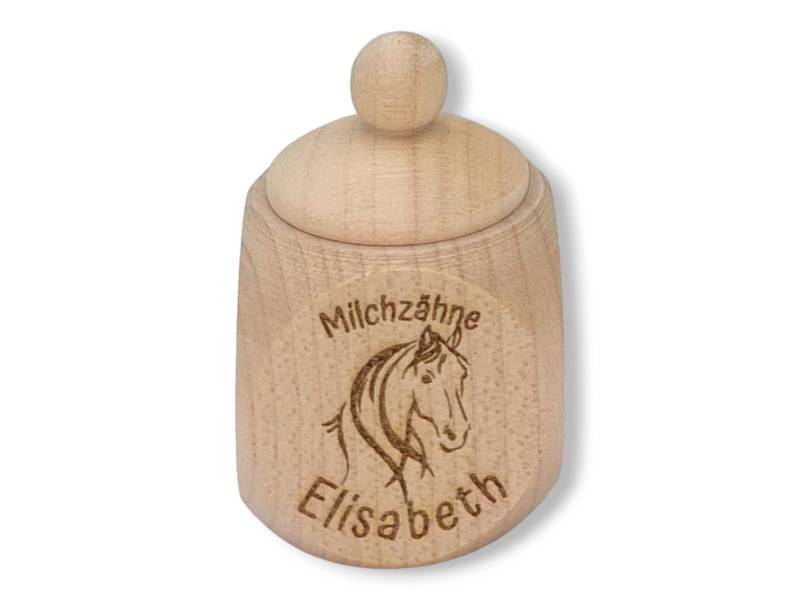 Milchzahndose Personalisiert "Pferd"/Milchzahnbox Aus Holz von TENII