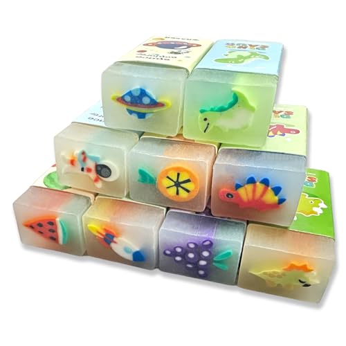 Radiergummi, 9 Stück Radiergummi Kinder Set, Duftender Radiergummi, Niedliche Radiergummi Schule für Schule, Skizzen, Gemälden, Künsten von TERJBG