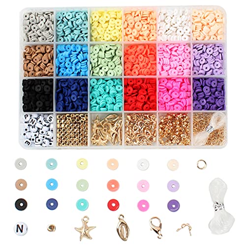 Aufbewahrungsbox mit 24 Fächern, Perlen zur Herstellung von Halsketten, Armbändern, Bastelset, Kreativität, Metall, unregelmäßige Form von TERNCOEW