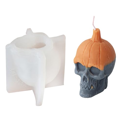 Kreative Totenkopf-Silikonform, flexibel, Totenkopf-Form für einzigartige Halloween-Dekorationen von TERNCOEW