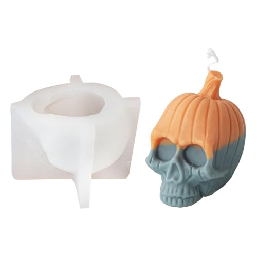 Kreative Totenkopf-Silikonform, flexibel, Totenkopf-Form für einzigartige Halloween-Dekorationen von TERNCOEW