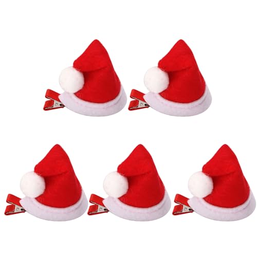 TERNCOEW Weihnachts-Kopfschmuck mit Pailletten, Hut, Haarspange, Weihnachtsmannmütze, seitliche Haarklammer, Urlaubsparty, Erwachsene, Kinder von TERNCOEW