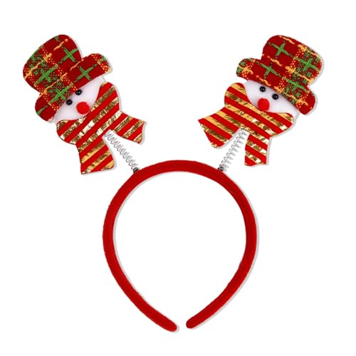 TERNCOEW Weihnachts-Stirnband mit Schleife, Schneemann, Partyzubehör, Festival, Party, Stirnband für Kinder und Erwachsene von TERNCOEW