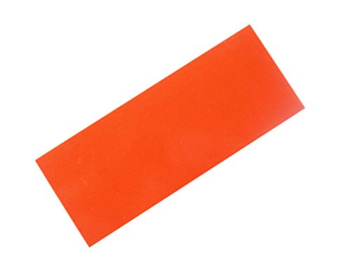 TESDA G10 Abstandshalter 100 x 250 x 1 mm Griffmaterial für Messer, das Griffschalen herstellt, Satz 1-teilig (orange) von TESDA