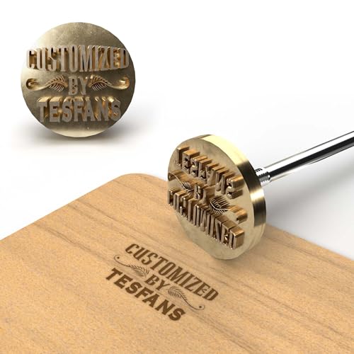 TESFANS Brandeisen für Holz, Brennstempel für Holz, Stempel Personalisiert mit Logo, Personalisierter Brennstempel, Individueller Holzstempel von TESFANS