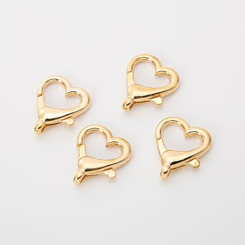 10Pcs Herz Hummer Verschluss Haken Clip Schnalle Feder Snap für DIY Schlüsselanhänger Schmuck Herstellung Schlüsselanhänger Halter Connector Zubehör Schmuck von TEWAX