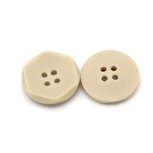 15mm 20mm Harz Beige Sechseckige Anzug Mantel Knöpfe für Kleidung Windbreaker Dekorative Handgemachte DIY Nähen Zubehör von TEWAX