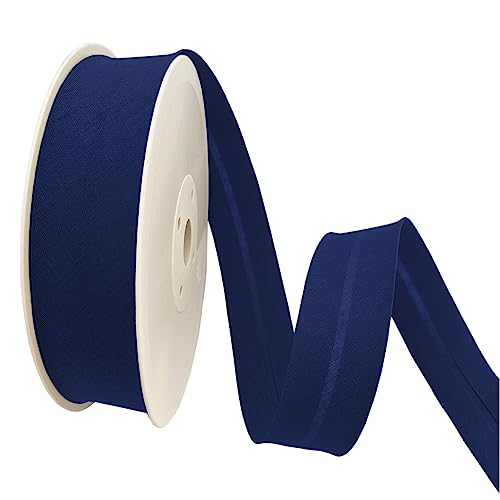 TEXTEX = 20 mm Breites Schrägband. 50% Baumwolle und 50% Polyester. Stück von 10m - (Elektrisches Blau) von TEXTEX