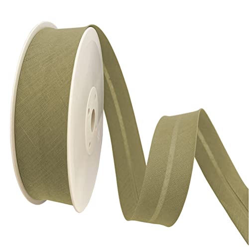 TEXTEX = 30 mm Breites Schrägband. 50% Baumwolle und 50% Polyester. Stück von 10m - (Olivengrün) von TEXTEX