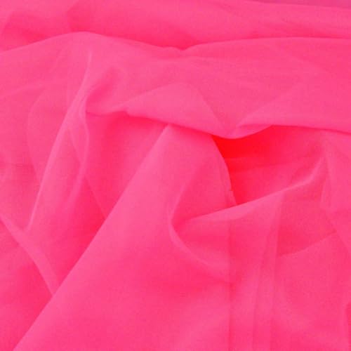 Textrend Chiffon Stoff Meterware - 100% Polyester - Antiallergisches Material - Stoff zum Nähen von Kleidungsstücken Schleiern und Dekorationen - Textilien 1x1.6m (Amaranth) von TEXTREND
