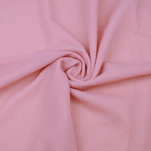 Textrend Chiffon Stoff Meterware - 100% Polyester - Antiallergisches Material - Stoff zum Nähen von Kleidungsstücken Schleiern und Dekorationen - Textilien 1x1.6m (Schmutziges Pink) von TEXTREND