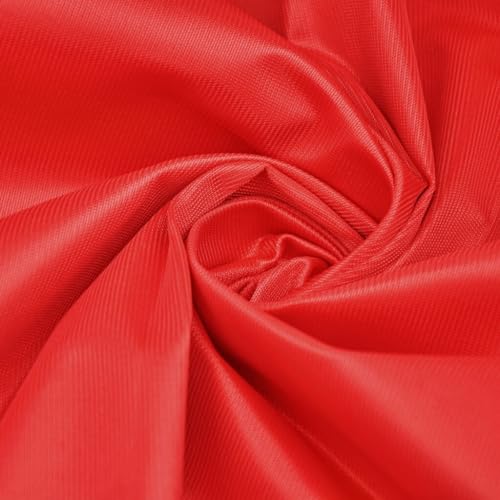 Textrend Flaggschiff-Stoff Dederon– Leicht und Langlebig – 100% Polyester – Gewicht 110 g/m² - Stoffe Meterware - Textilien 1x1.6m (Kräftiges Rot) von TEXTREND