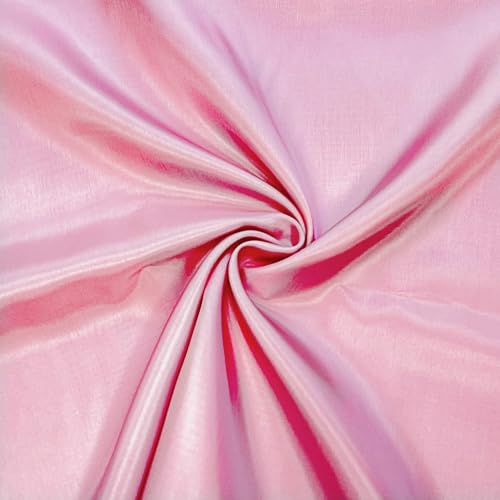 Textrend Futterstoff Meterware - 100% Acetat - Knitterfreies Material - Vielseitiger Dekorationsstoff - Material der Kleidung - Textilien 1x1.4m - Stoff zum Nähen (Rosa) von TEXTREND