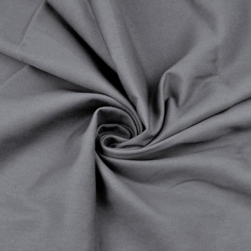 Textrend Jeansstoff Meterware - Haltbares Material - 100% Baumwolle - Kleidung - Heimtextilien - Stoffe Meterware - Textilien 1x1.6m (Grau) von TEXTREND