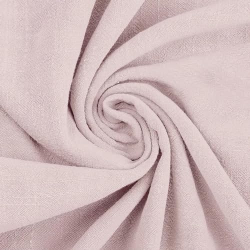 Textrend Leinen mit Viskose - Stoff zum Nähen - Textilien - Stoffe Meterware - Textilien 1x1.35m (Blassrosa) von TEXTREND