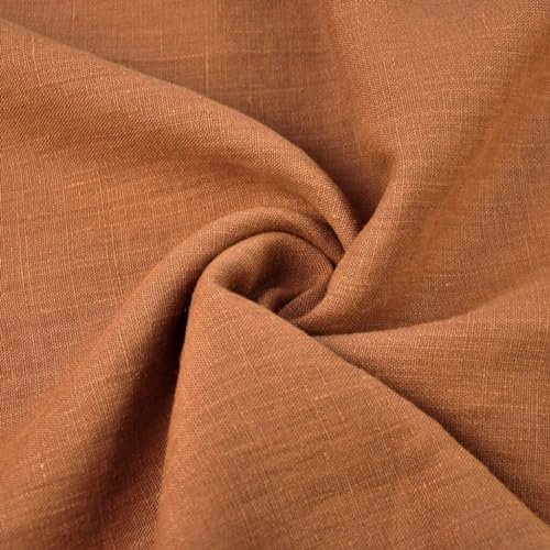 Textrend Leinenstoff für Vorhänge - Stoff zum Nähen - 100% Leinen - Stoffe Meterware - Verschiedene Größen, Gewichte und Farben (Maurer, 260g/m2) von TEXTREND