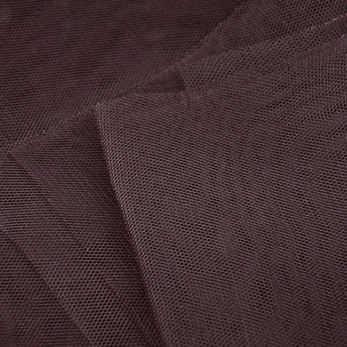 Textrend Tüllstoff - Kleidung und Dekorationen - Stoff zum Nähen - Hochzeitsdekoration - Tüll Meterware - Polyester - Textilien 1x1.6m (Braun) von TEXTREND